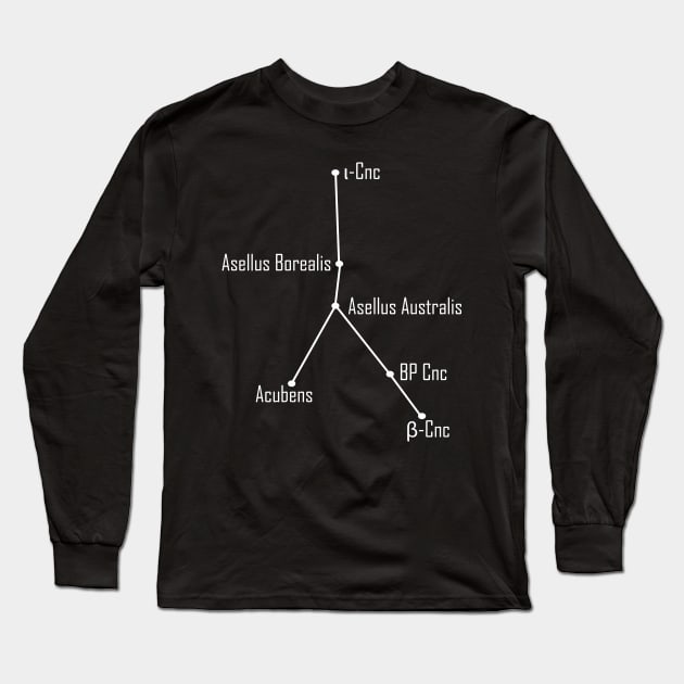 Cancer Constellation Long Sleeve T-Shirt by raidrival